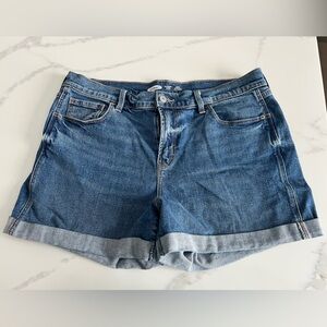 Old Navy Classic Blue Jean Boyfriend Shorts